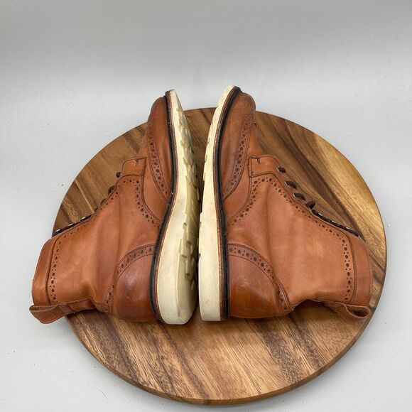 Allen Edmonds Boots Mens Size 12 D Wingtip Dress Walnut Leather Burnished main image 4